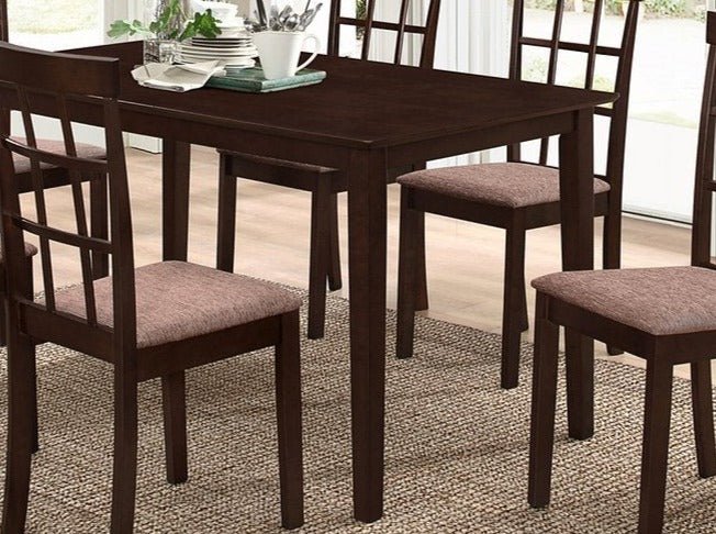 Adjustable Espresso Dining Table - Extendable Modern Kitchen Table for Small Spaces, Perfect for Apartments & Breakfast Nooks - Solid Wood & Metal Frame