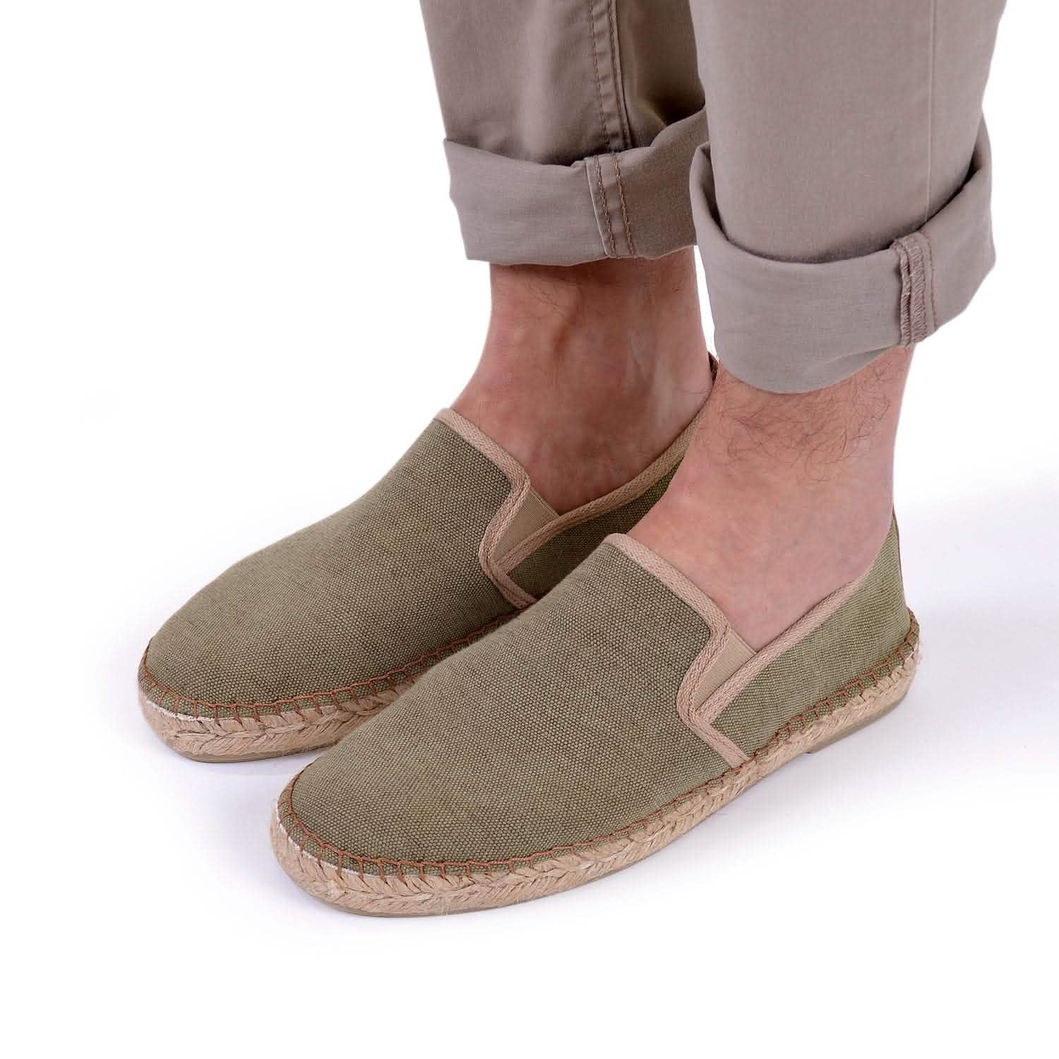 Men's Plain Canvas Espadrilles - Comfortable Casual Slip-On Shoes for Summer | Perfect for Beach, Vacation & Everyday Wear - Dallas Collection