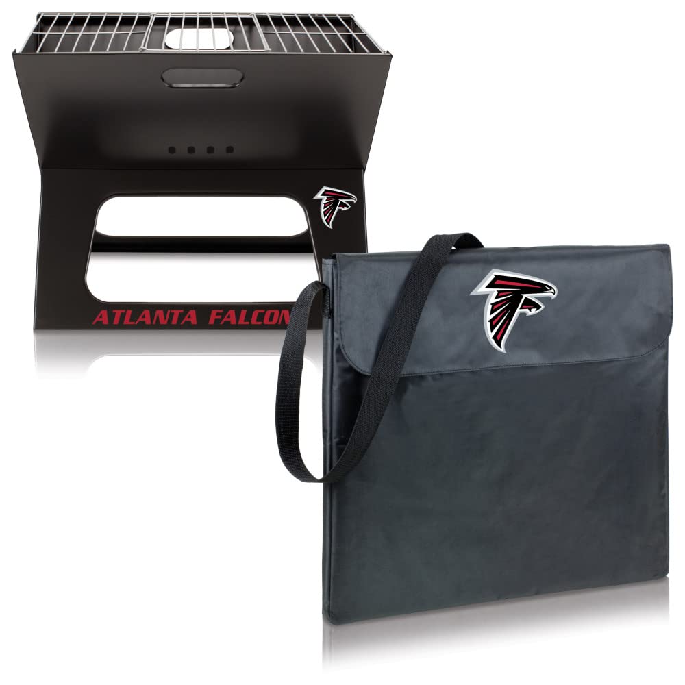 NFL X-Grill Portable Charcoal Grill for Camping, Tailgating, Picnics & Outdoor BBQs – Compact & Lightweight for Easy Transport