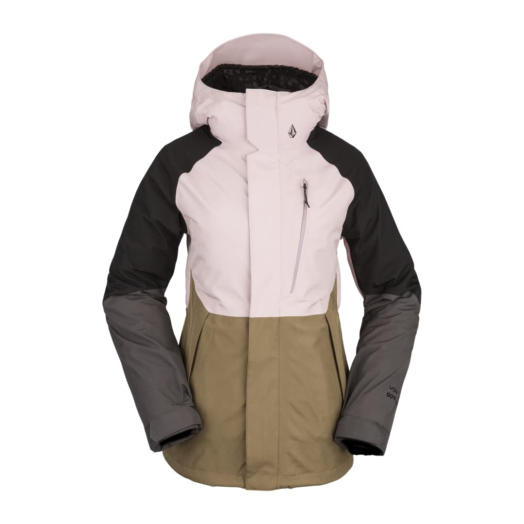 VOLCOM Women's ARIS GORE-TEX Waterproof Jacket - Coffee Brown | Windproof & Breathable Winter Coat for Skiing, Hiking & Outdoor Adventures