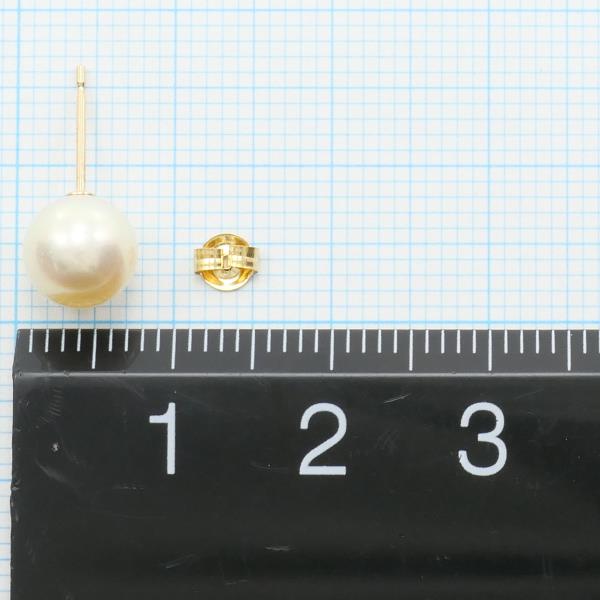 18K Yellow Gold Pearl Single Earring - Elegant & Timeless Jewelry for Women | Perfect for Weddings, Parties & Special Occasions