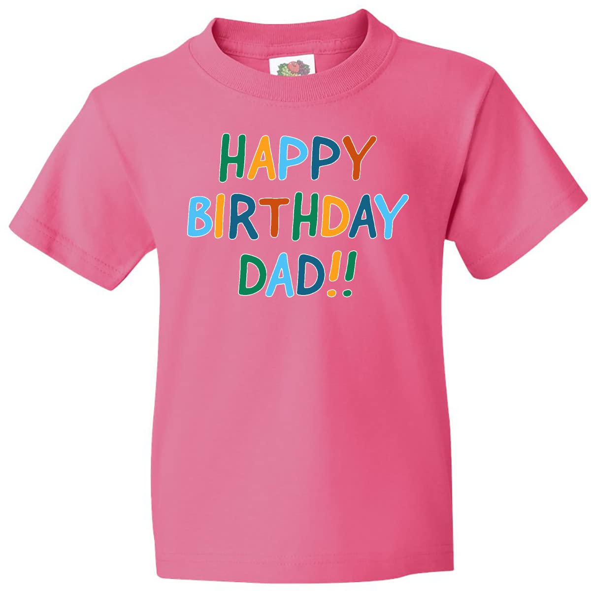 Inktastic Happy Birthday Dad Youth T-Shirt - Fun Kids Birthday Gift for Father's Day & Special Occasions