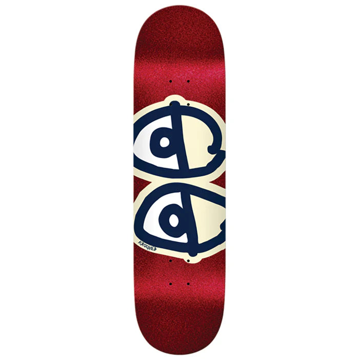 Krooked Team Eyes Glitter Skateboard Deck (8.25