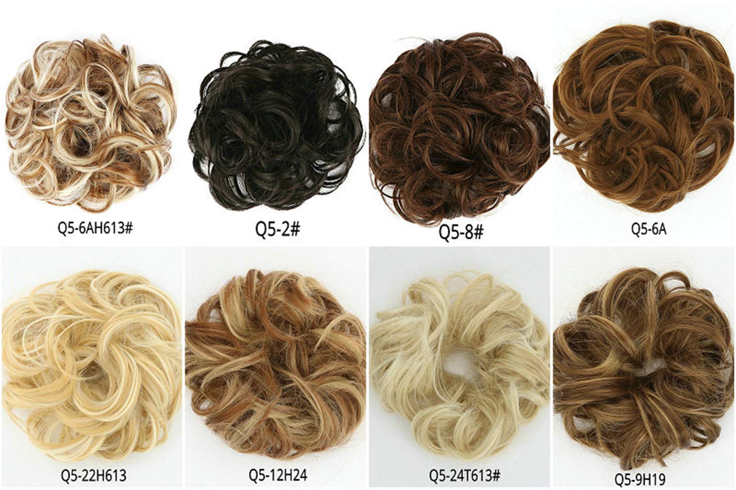 STYLER Messy Bun Hair Pieces for Women - Synthetic Curly Donut Updo Hair Extension (2#) - Perfect for Weddings, Parties & Everyday Hairstyles