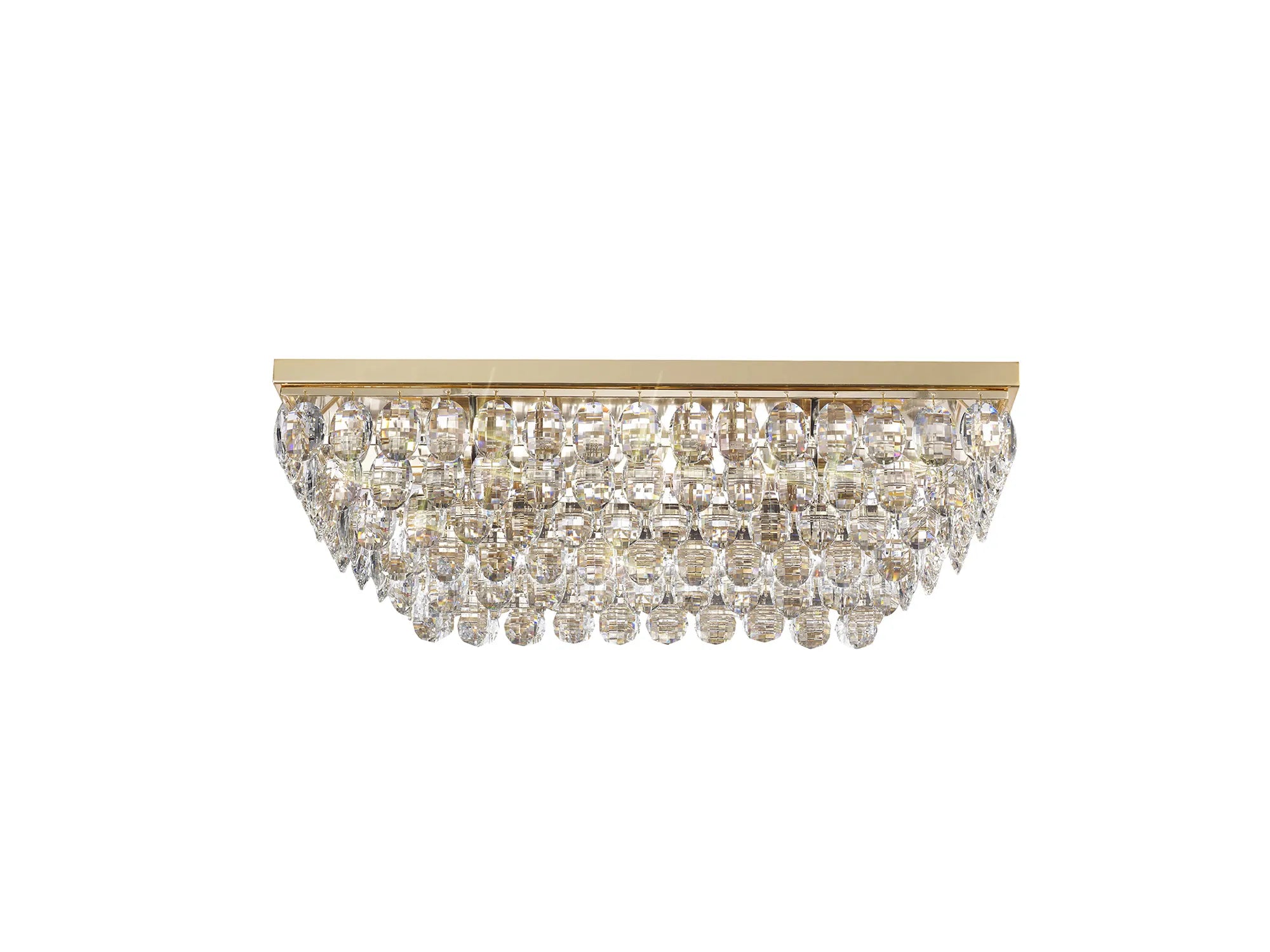 Consten Linear Flush Ceiling Light E14 Bulb - Modern LED Lighting Fixture for Bedroom, Kitchen & Hallway