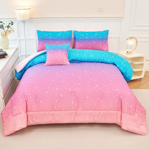 Pink Blue Moon Star