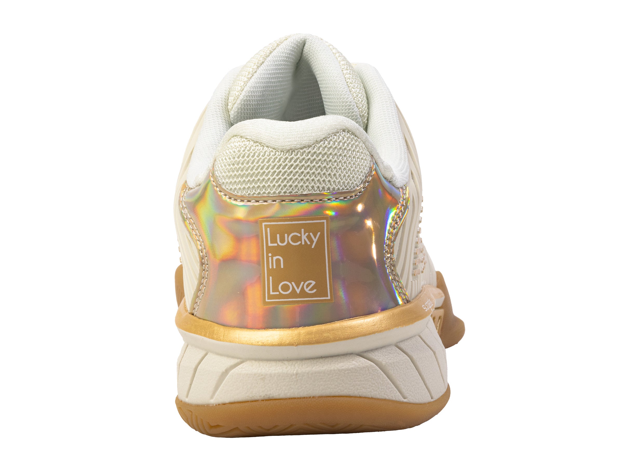 Hypercourt Express 2 Women's Tennis Shoes - Lucky in Love Color (Bone/Bare/Gold) | Lightweight & Durable for Court Sports, Casual Wear & Gym Workouts