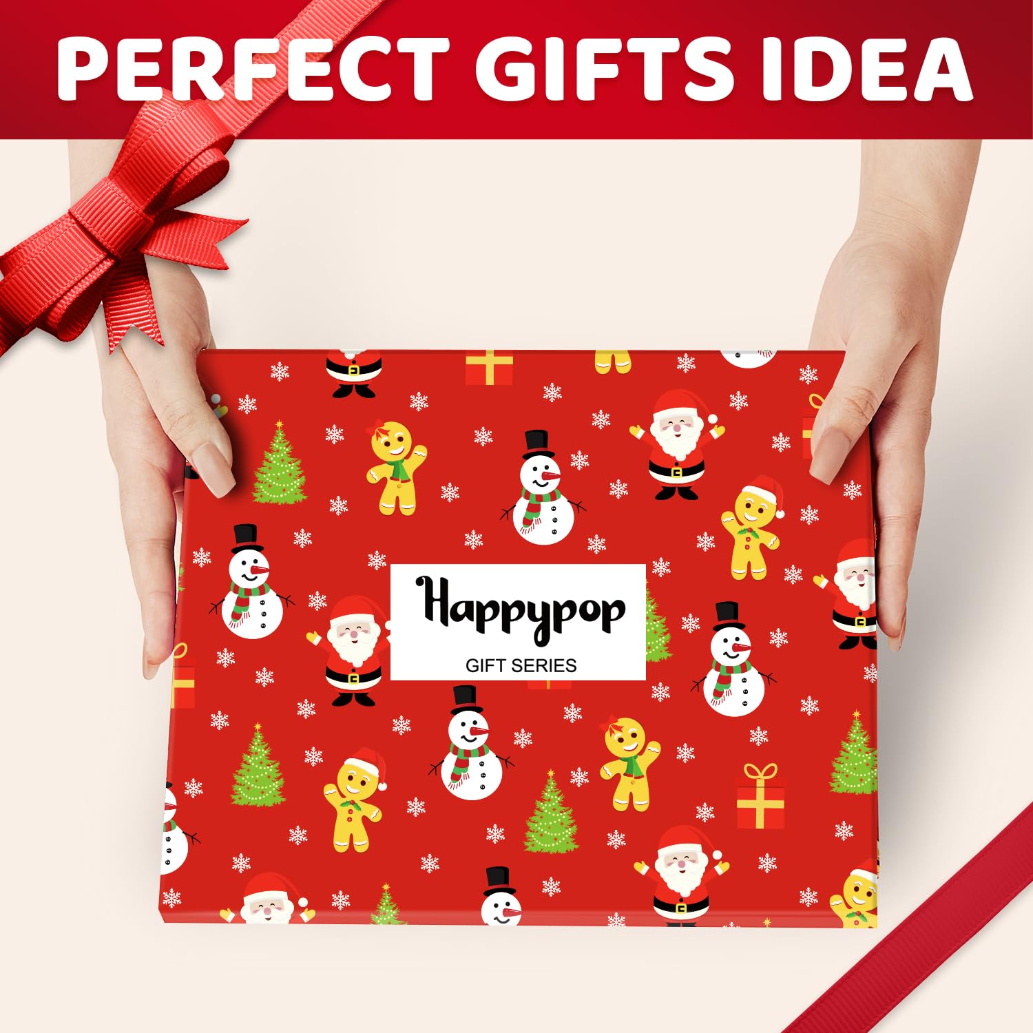 HappyPop Christmas Stocking Socks for Teens & Adults - Fun Holiday Gift Socks for Secret Santa, Xmas Stocking Stuffers - Perfect for Holiday Parties, Family Gatherings & Cozy Winter Nights