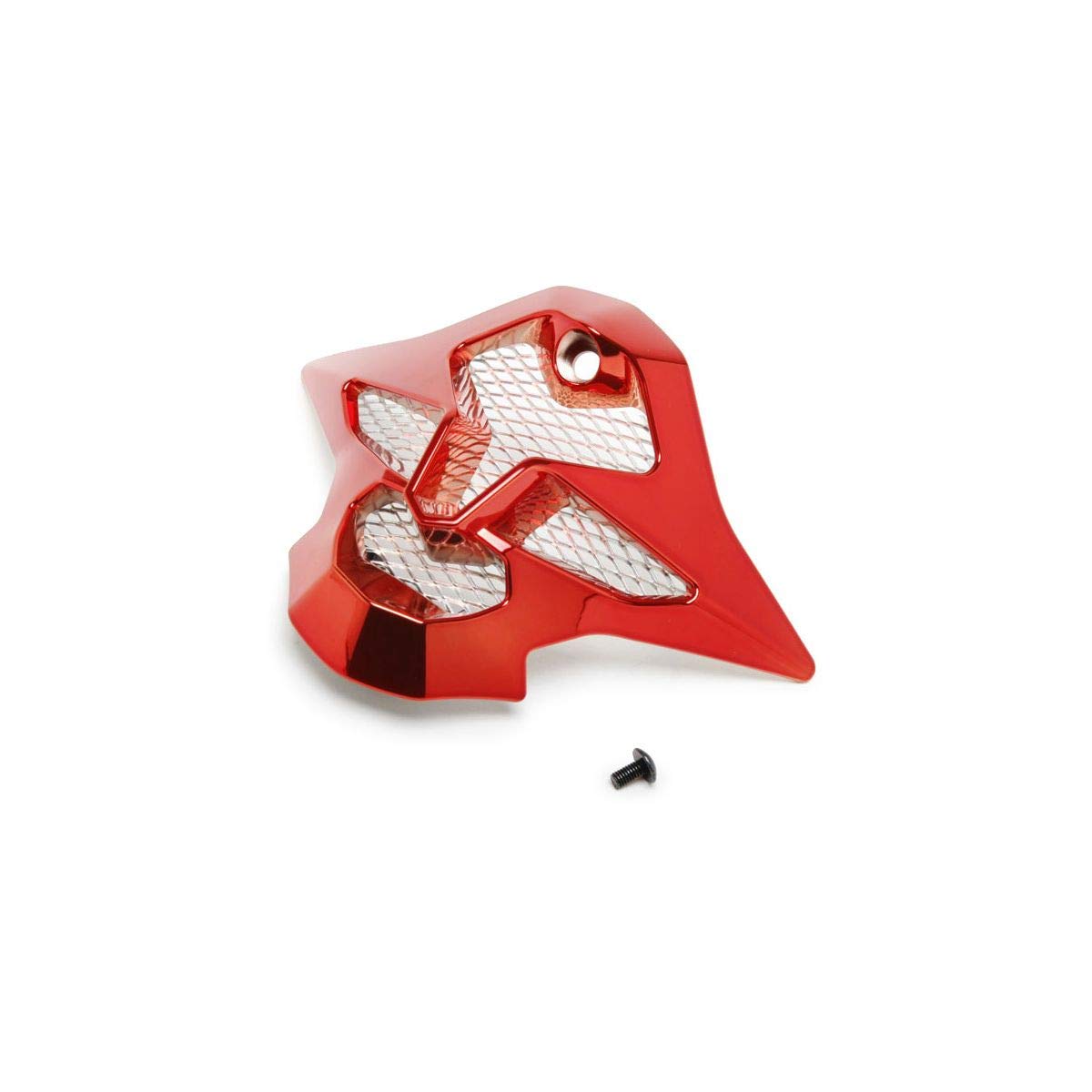 Shoei VFX-W Chrome RED Mouthpiece - Replacement Motorcycle Helmet Part for Off-Road & Motocross Riding