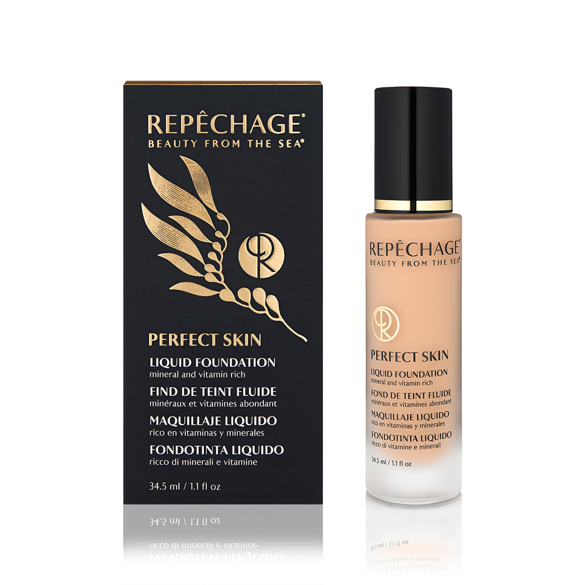 Perfect Skin Liquid Foundation - Neutral Tone (PS4) | Oil-Free, Long-Lasting Coverage for Flawless Look | Ideal for Daily Wear, Special Occasions & Photography