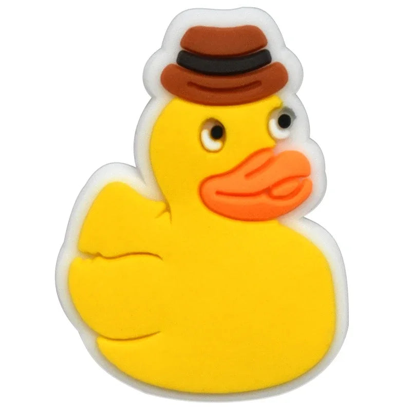 Duck Shoe Charms for Crocs & Sandals - Cute Decor Pins for Kids, Boys, Girls, Men & Women - Perfect for Clogs, Jeans & Buckle Shoes - Fun Accessories for School, Parties & Everyday Wear