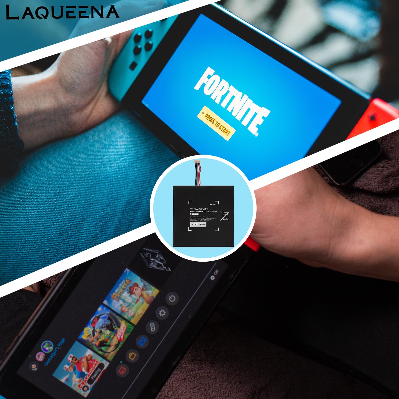 Original Title: HAC-003 4310MAH Battery Compatible with Nintendo Switch Console Handhold HAC-001,High Capacity Internal Battery with Installation Tools Kit    Optimized Title: **HAC-003 4310mAh Replacement Battery for Nintendo Switch Console (HAC-001) – High Capacity Internal Battery with Installation Tool Kit – Perfect for Gaming On-The-Go & Extended Play Sessions**
