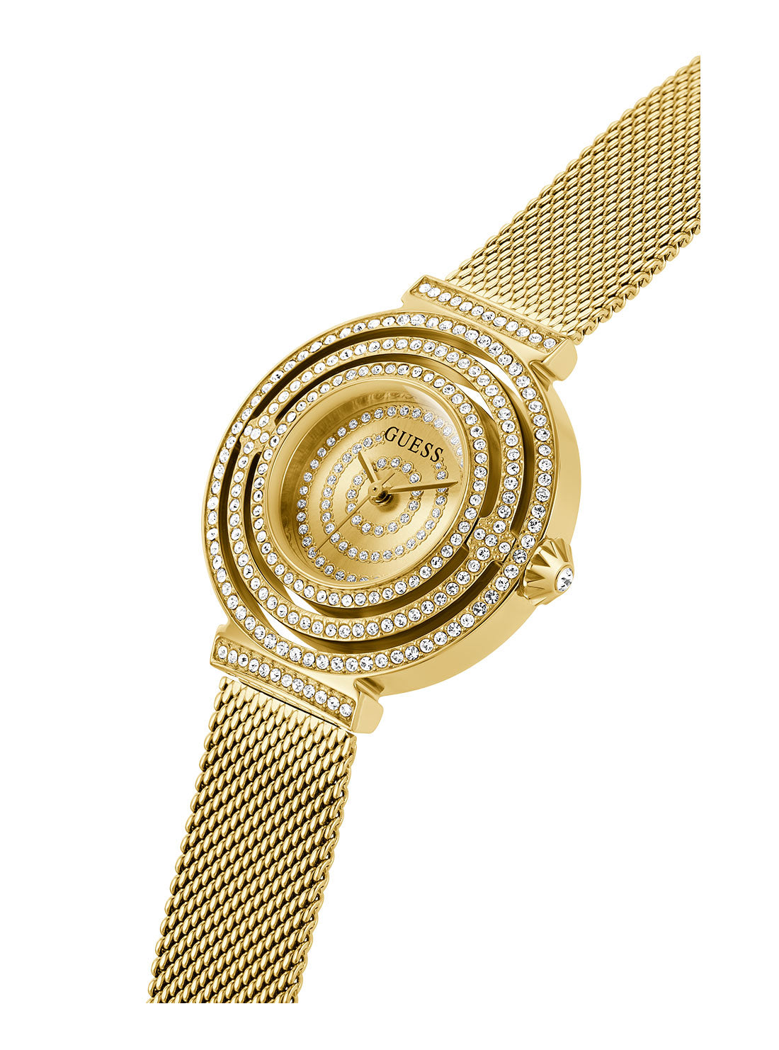 Luxury Gold Dream Crystal Mesh Watch for Women - Elegant Fashion Accessory for Parties, Weddings & Everyday Wear