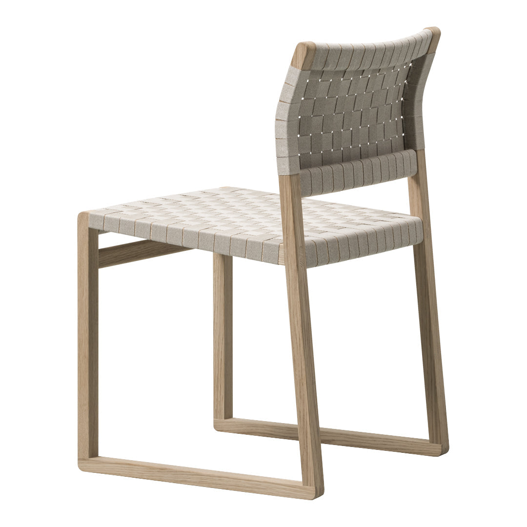BM61 Modern Accent Chair with Linen Webbing - Stylish Lounge Seating for Living Room, Bedroom or Office