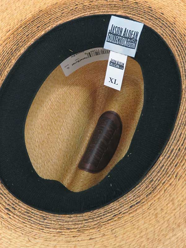 Resistol RSGBOYBJA41 Jason Aldean Georgia Boy Straw Cowboy Hat - Flame Burned Western Style for Men - Perfect for Country Music Festivals & Outdoor Adventures