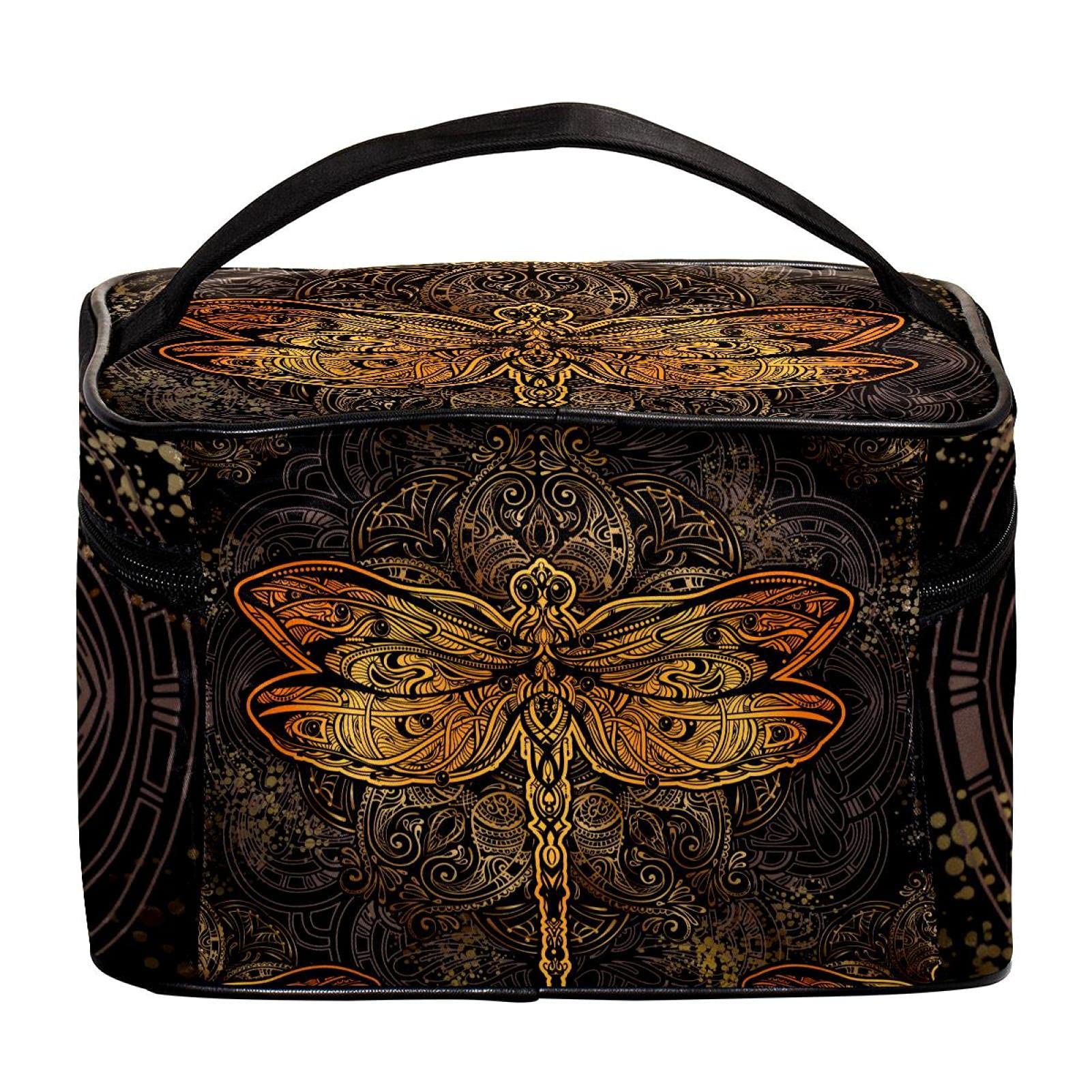 Vintage Dragonfly Cosmetic Bag - Large Travel Makeup Organizer for Women | Perfect for Toiletries & Travel Essentials