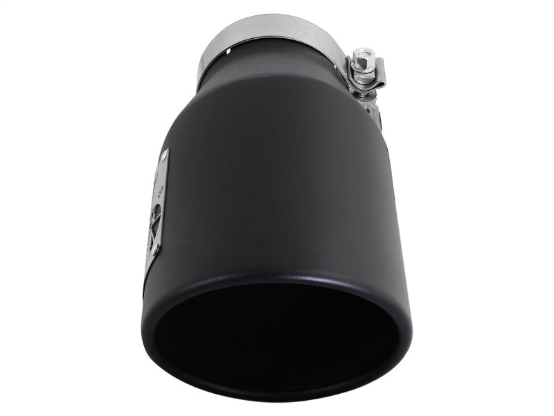 aFe Diesel Exhaust Tip Bolt On Black 4in Inlet x 6in Outlet x 12in Length - High Performance Exhaust Upgrade for Trucks & SUVs - Perfect for Off-Roading & Towing