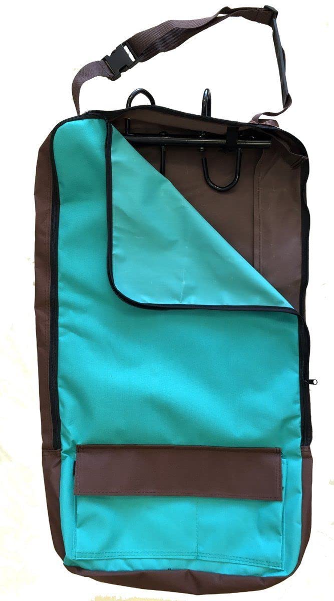 AJ Tack Deluxe Bridle Bag with Hooks - Waterproof Horse Bridle Storage Organizer for Equestrian Gear - Perfect for Horse Riding, Stable Organization & Travel Accessories