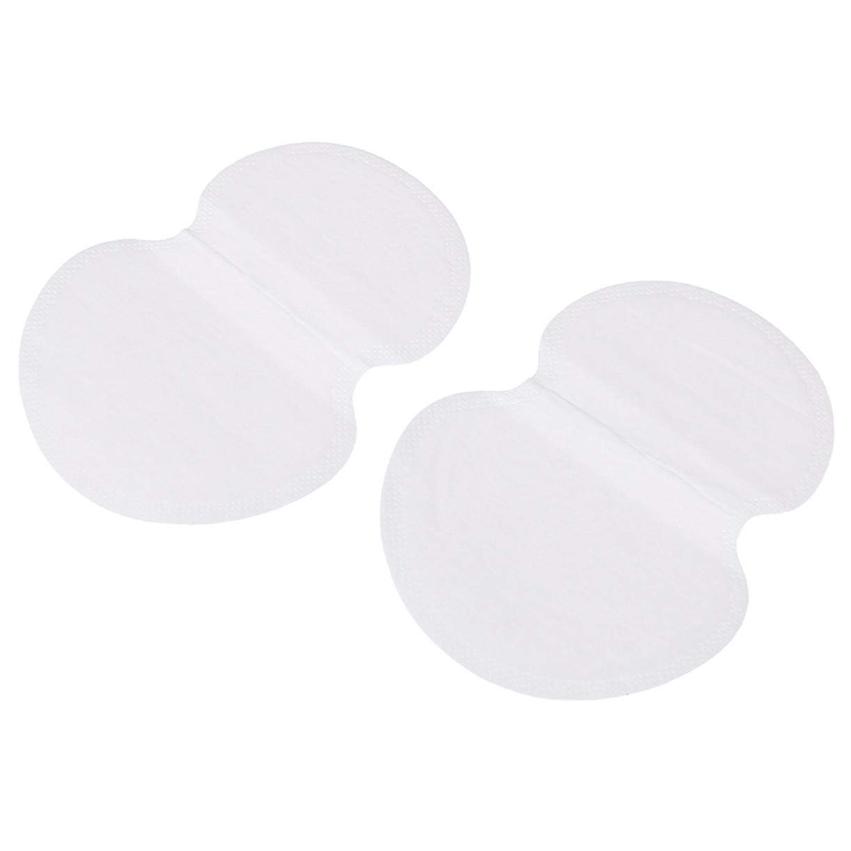 WHITE Underarm Sweat Pads [100pcs/50pairs] - Disposable Cotton Pads for Excessive Sweating Protection, Keep Armpits Fresh & Prevent Shirt Stains | Ideal for Workouts, Office Wear & Hot Weather