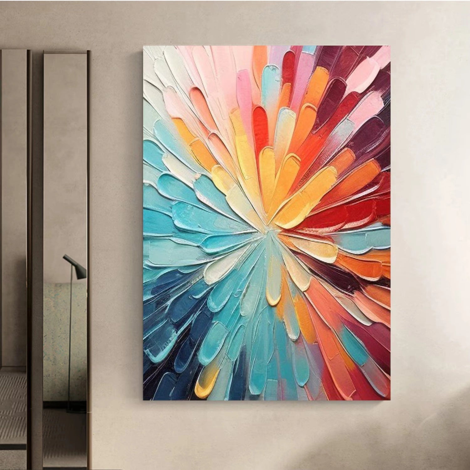 Beautiful Flower and Tree Canvas Painting #FT163 - Perfect for Home Decor, Living Room, Bedroom & Office Wall Art
