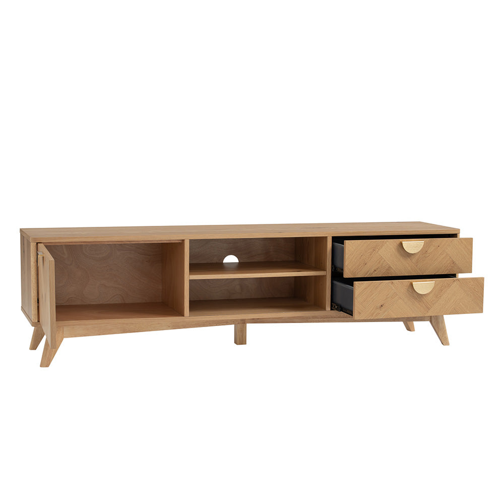 Modern 70-inch Loft TV Stand with Storage Shelves - Stylish Entertainment Center for Living Room, Bedroom & Home Theater