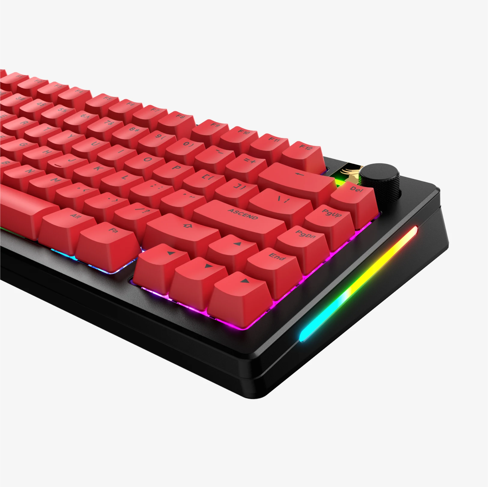 GPBT Revive Red Keycaps - 104 PBT Dye-Sublimation Keycap Set for Mechanical Keyboards (Cherry MX, Gateron, Kailh) - Perfect for Gaming, Typing & Custom Builds
