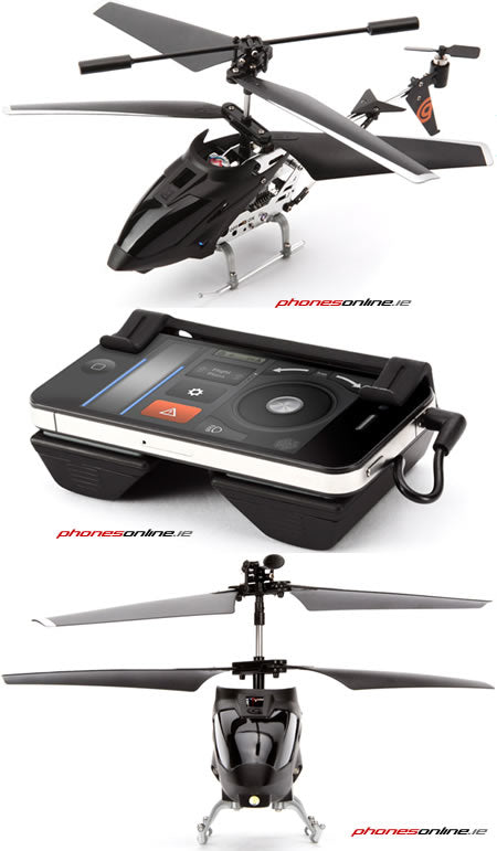 Griffin HELO TC Helicopter Drone with HD Camera - Remote Control Toy for iPhone & Android - Perfect for Outdoor Adventures, Aerial Photography & Kids Gifts