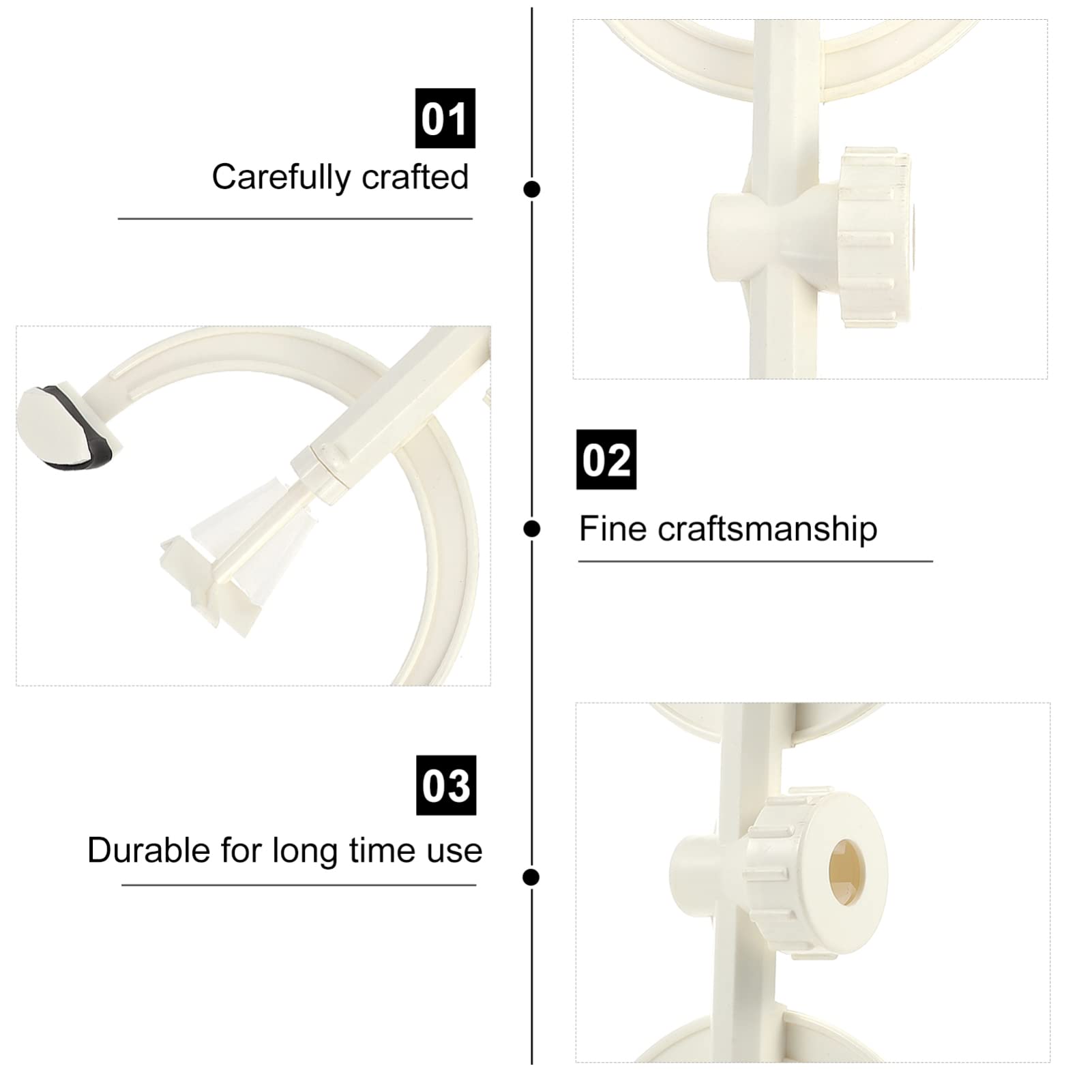 Plastic Burette Clip - Lab Titration Stand for Test Tubes & Burettes | School Chemistry Experiment Equipment | Durable American-Style Lab Clamp for Precise Liquid Measurement in Science Labs & Classroom Experiments