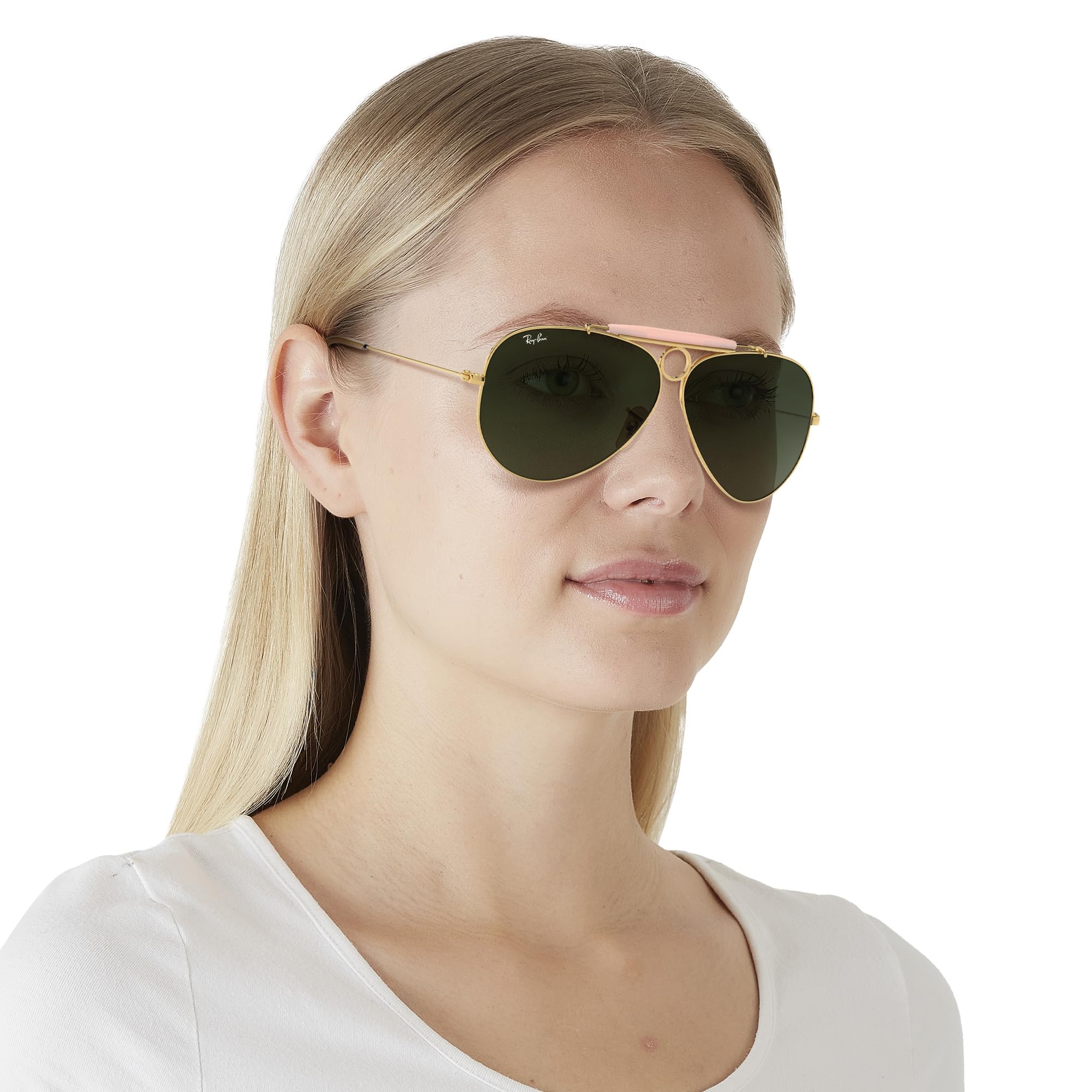 Ray-Ban RB3138 Shooter Aviator Sunglasses for Men & Women - Polarized UV Protection Pilot Sunglasses - Perfect for Driving, Travel & Outdoor Activities