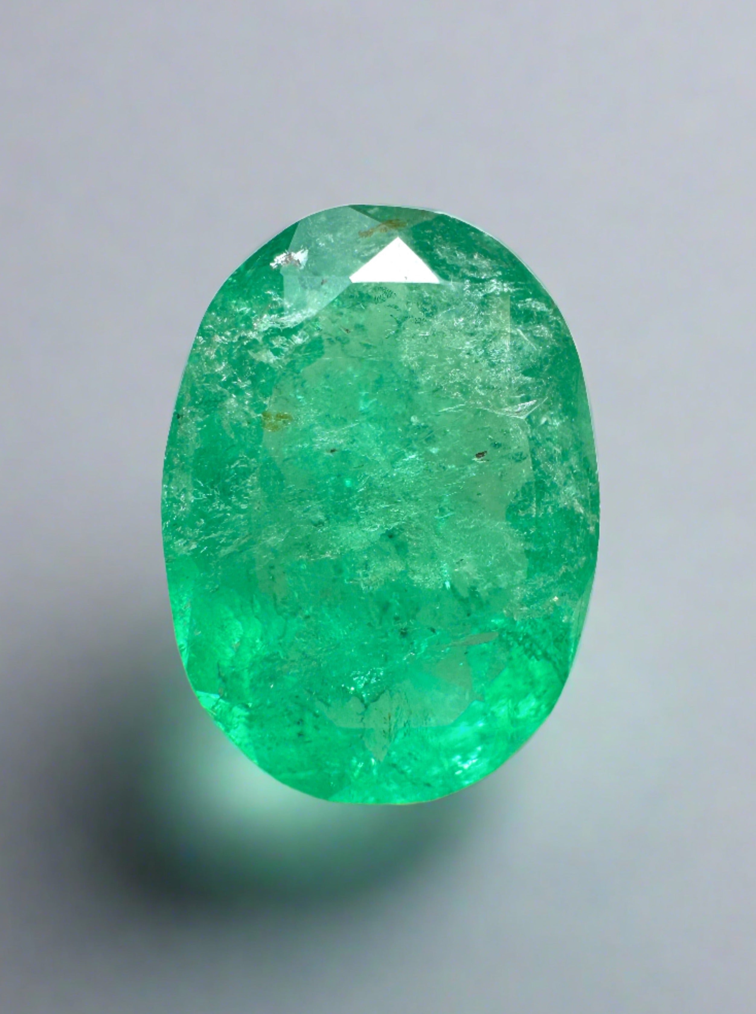 2.72 Carat Natural Colombian Emerald Loose Gemstone - Earthy Green Oval Cut for Jewelry Making, Engagement Rings & Fine Collections