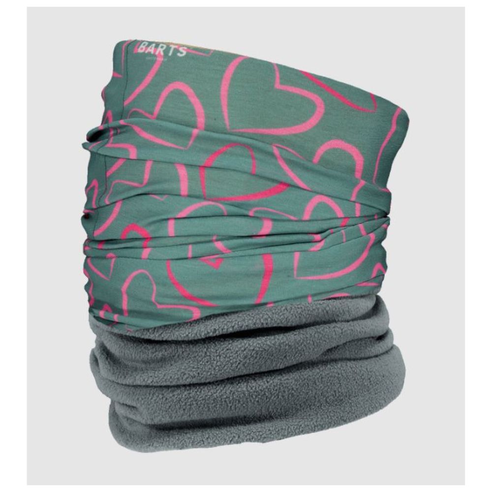 Barts Multicolor Polar Hearts Sage One Size - Cozy Winter Scarf for Women, Perfect for Cold Weather & Outdoor Activities