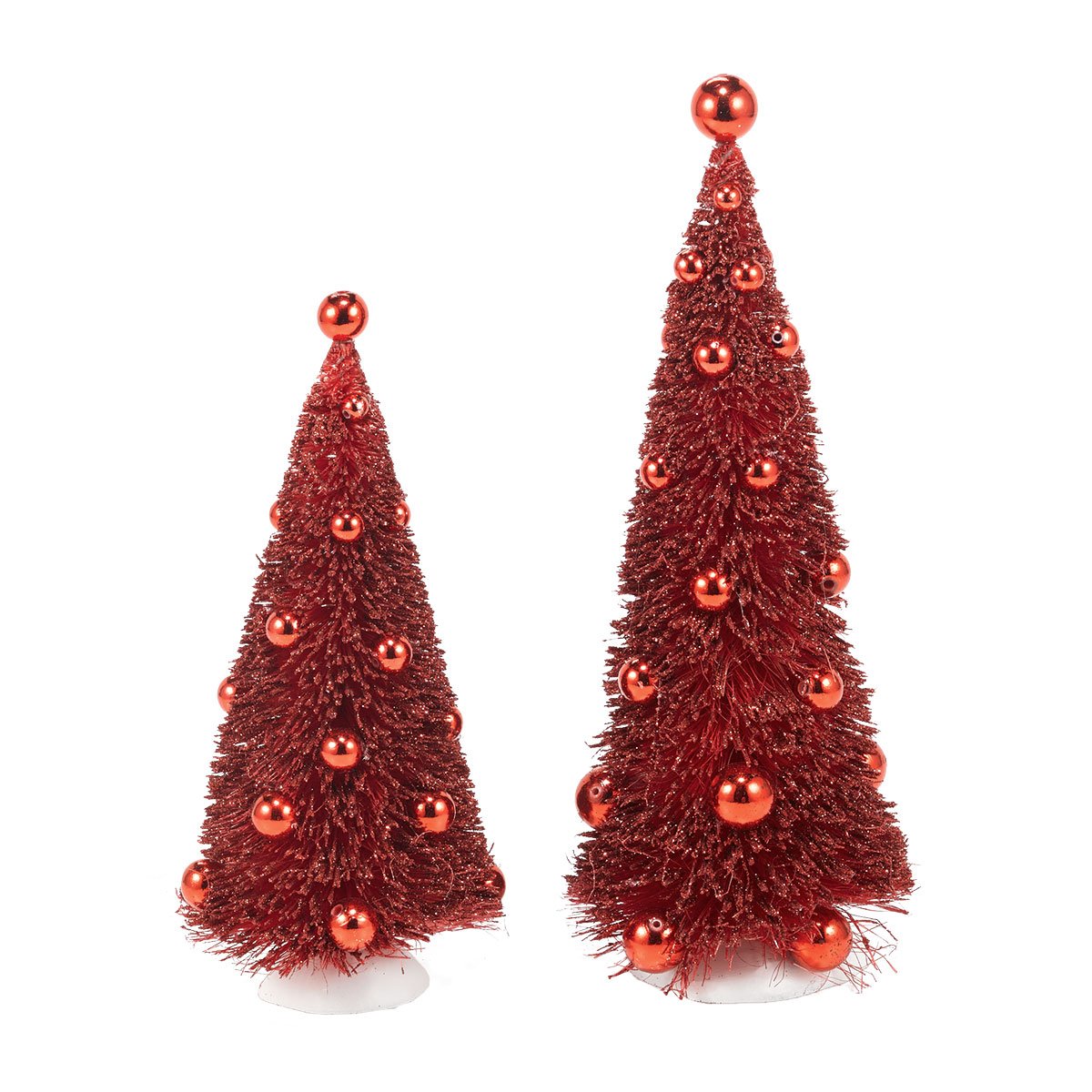 Department 56 Snowbabies Classics Red Trees with Red Ornaments - 10.25 Inch Collectible Christmas Village Figurine for Holiday Decor & Gift Giving