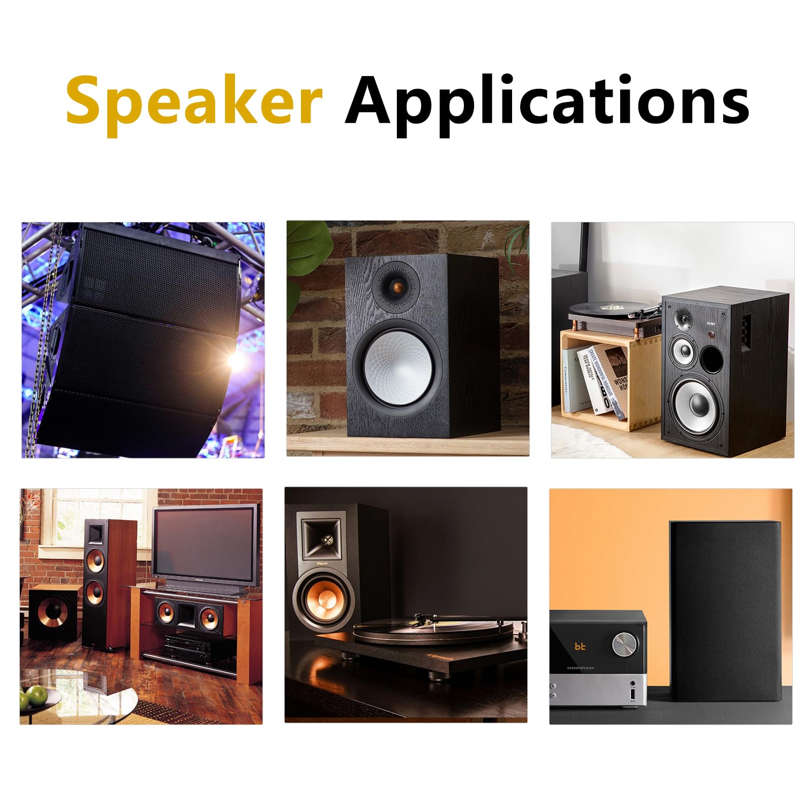 1 Yard Speaker Grill Cloth Fabric - Acoustically Transparent Stereo Mesh for Home Speaker Replacement (36