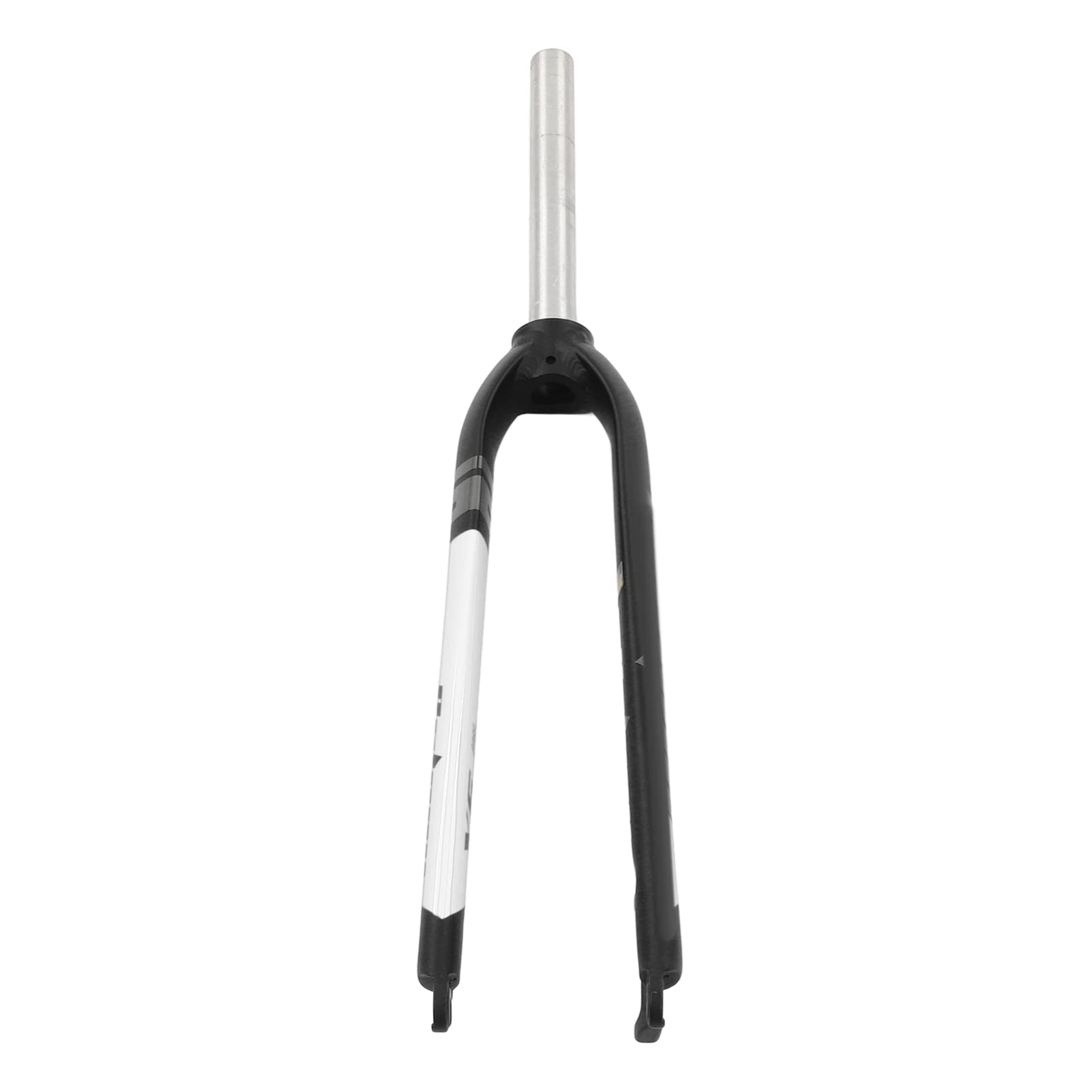 Superlight Aluminum Alloy MTB Rigid Fork - Disc Brake Compatible, 74.2mm Travel for BMX & Road Bikes (Black/White) | Perfect for Trail Riding, Urban Commuting & Off-Road Cycling