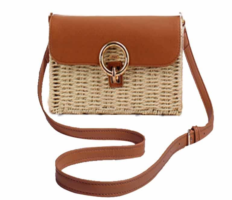 Vintage Rattan Woven Straw Handbag for Women - Summer Beach Vacation Purse, Boho Travel Tote for Outdoor Picnics, Wedding & Casual Outings