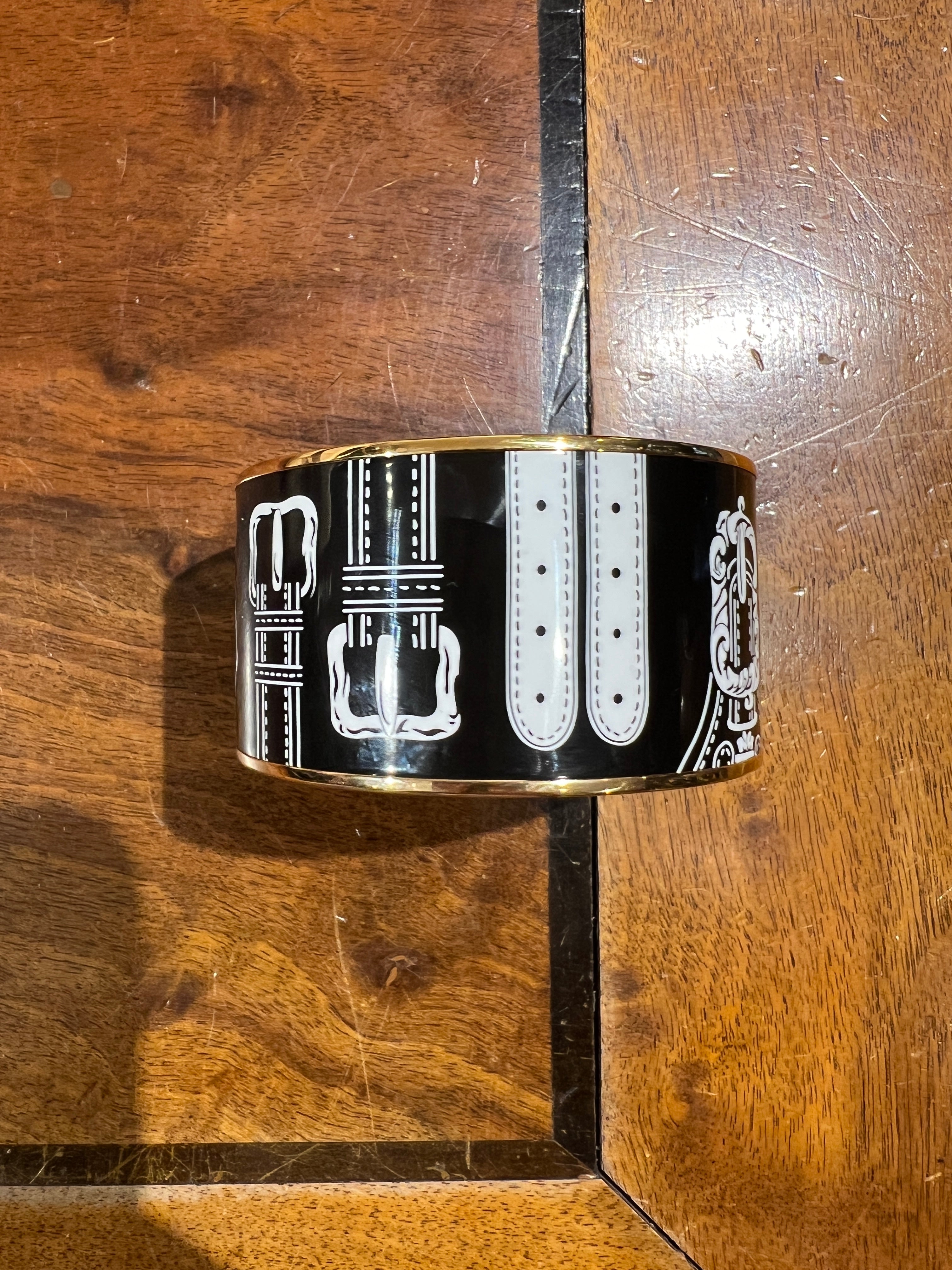 Hermès Enamel Buckle Bracelet - Elegant Luxury Jewelry for Women, Perfect for Parties & Special Occasions