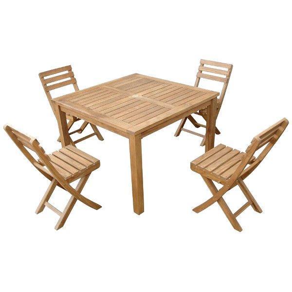 Montage Alabama 5-Piece Dining Set - Modern Kitchen & Dining Room Furniture for Family Meals & Entertaining