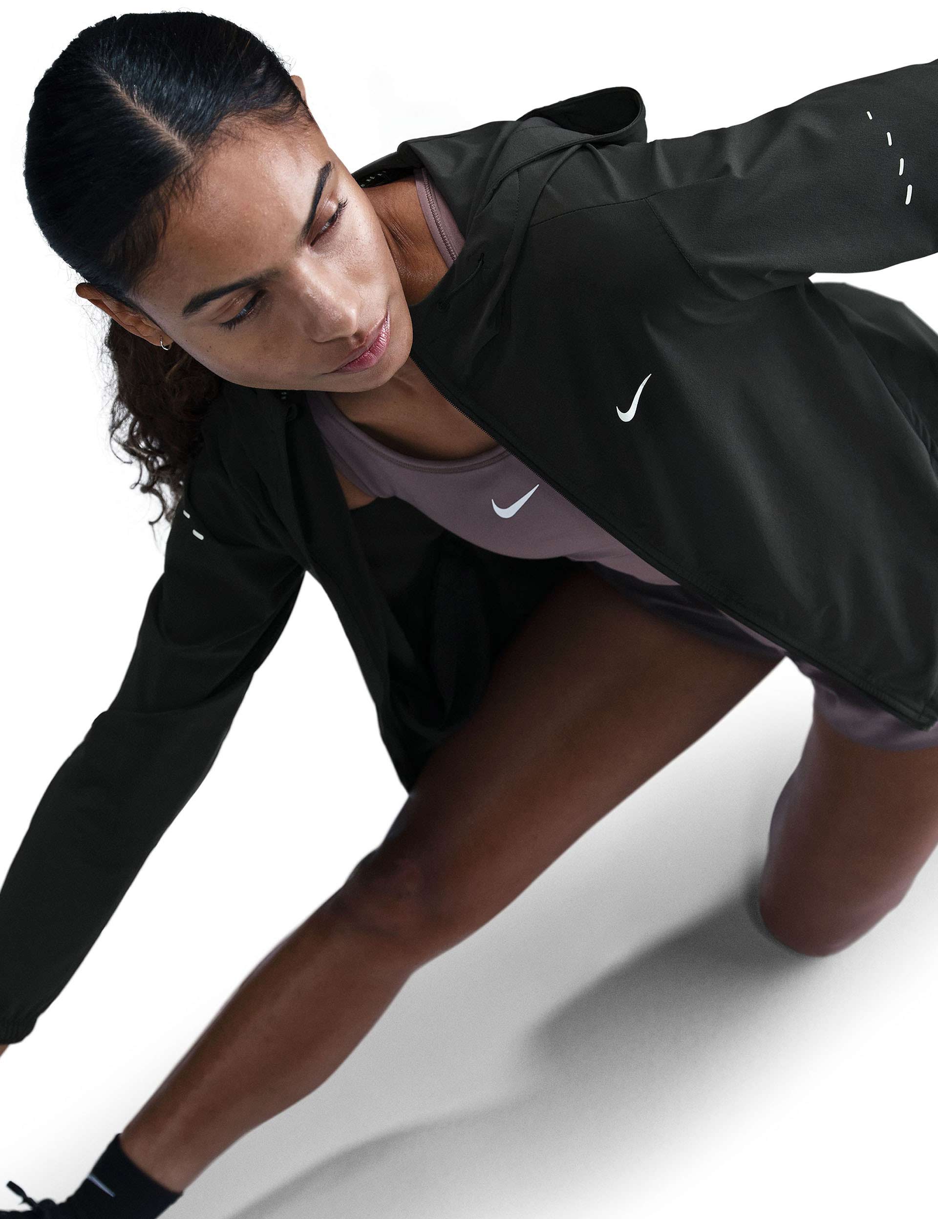 Swift Repel Packable Running Jacket - Lightweight Waterproof Windbreaker for Men & Women | Black/Reflective Silver | Perfect for Jogging, Hiking & Outdoor Activities