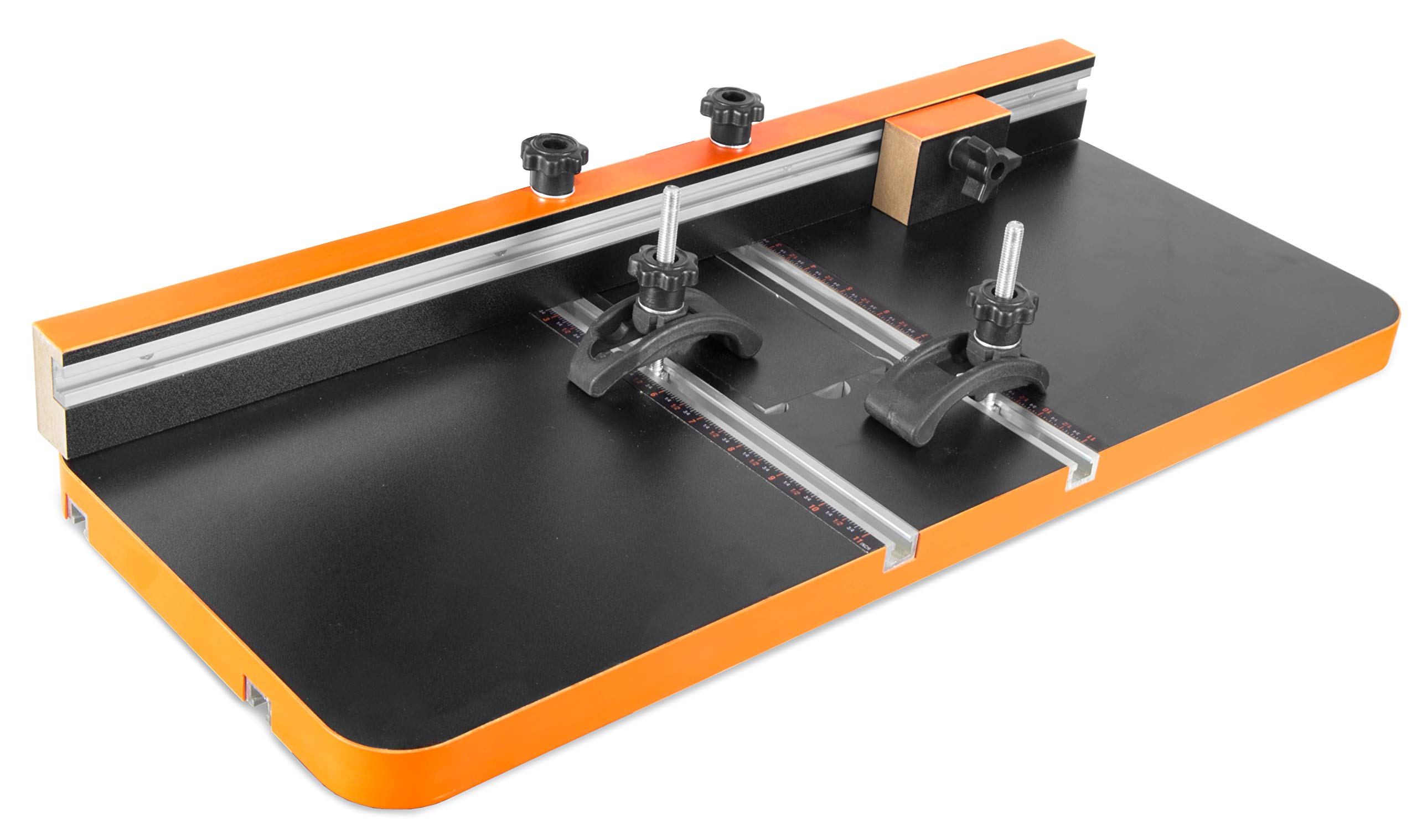 JET 12-Inch Variable-Speed Benchtop Drill Press with WEN 24x12 Drill Press Table & Fence - Perfect for Woodworking, Metal Drilling & DIY Projects