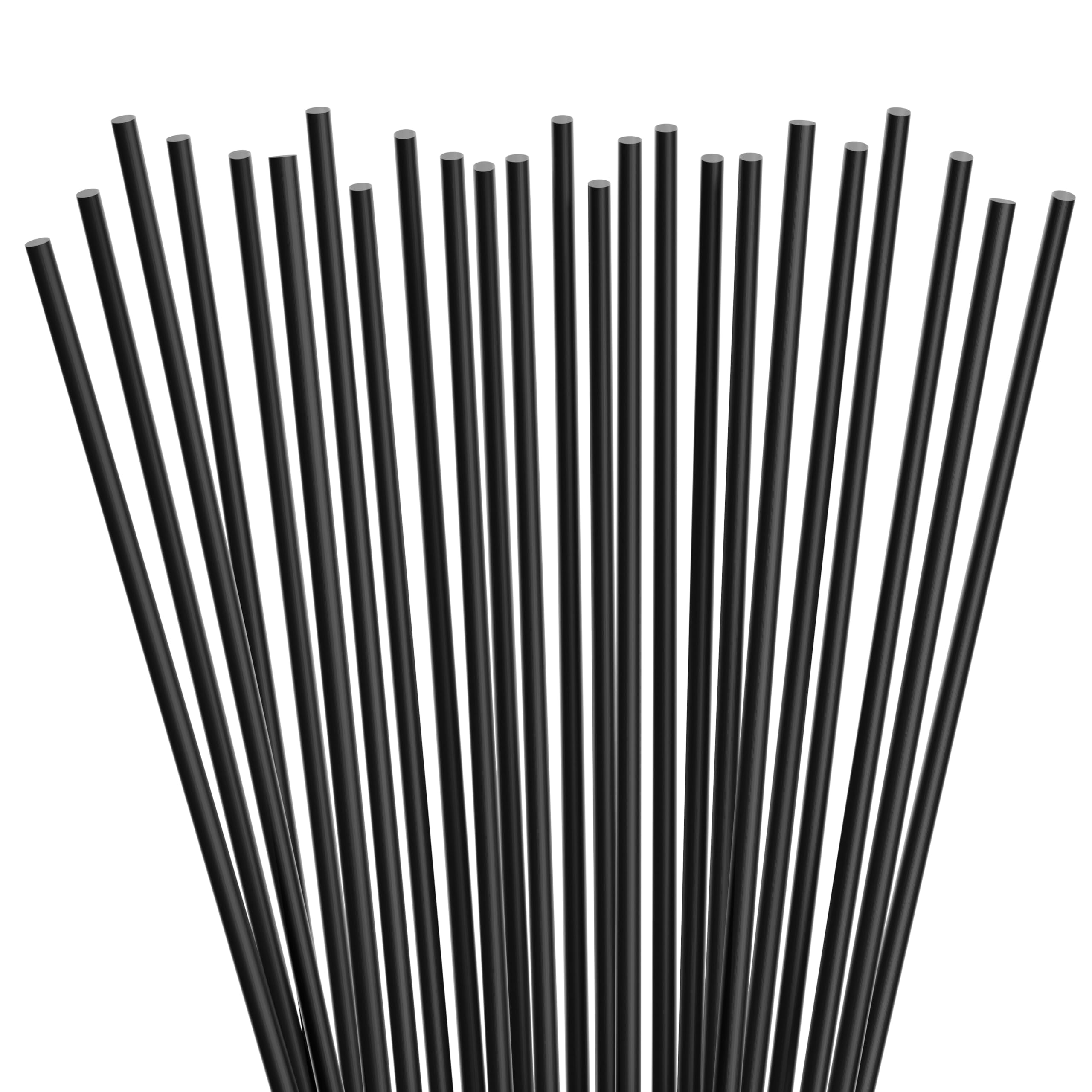 Eco-Friendly Disposable Black Collins Straws - 500 Pack of Biodegradable Cocktail Straws for Smoothies, Iced Coffee & Party Drinks | Perfect for Bars, Restaurants & Home Entertaining
