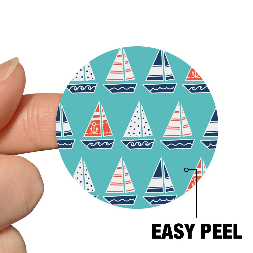 Cute Sailboat Pattern Planner Stickers - Scrapbooking, Bullet Journal, DIY Craft Decoration - Perfect for Calendars, Planners, and Scrapbooks