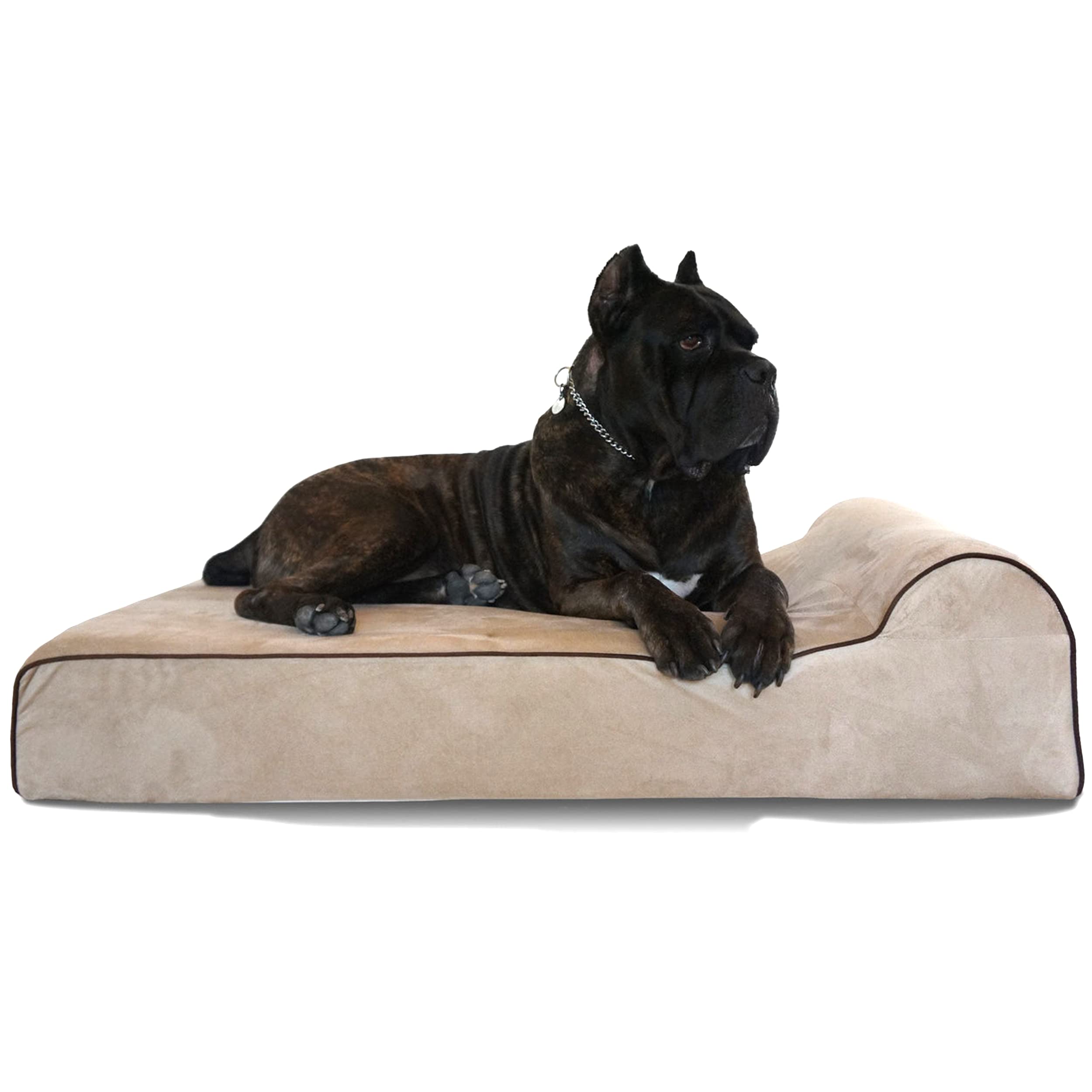 Orthopedic Memory Foam Dog Bed for Large Dogs - Waterproof Therapeutic Pet Mattress for Aging, Arthritic & Elderly Dogs with Joint Pain Relief - Perfect for Home, Crate & Kennel Use