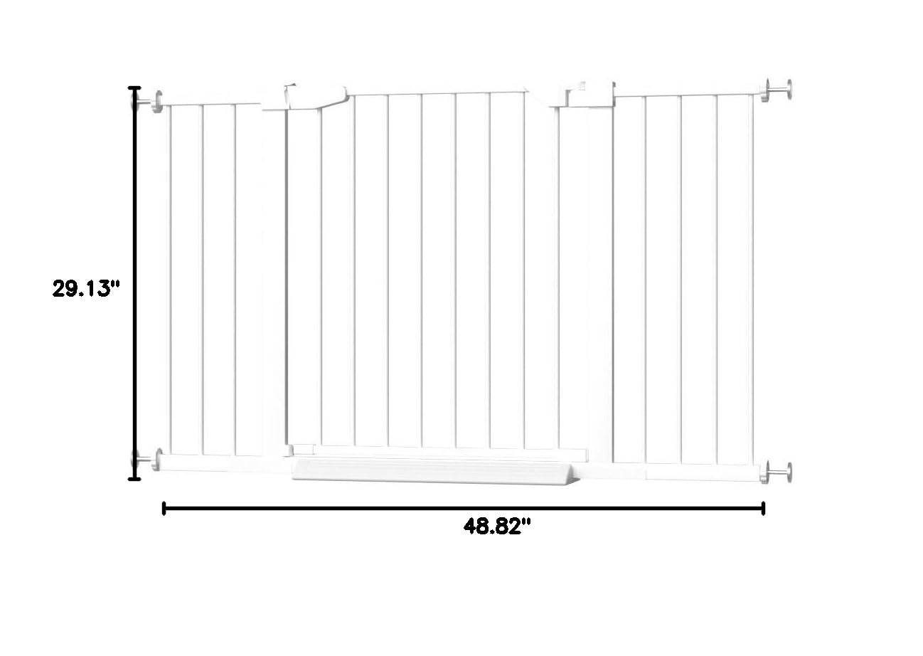 Fairy Baby White Adjustable Width Baby Gate (48.82