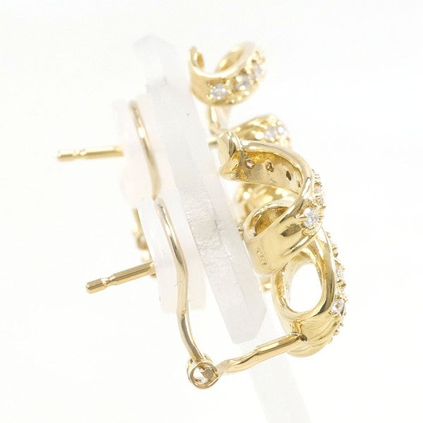 18K Yellow Gold Diamond Stud Earrings for Women - Elegant & Timeless Jewelry Gift for Weddings, Anniversaries & Special Occasions