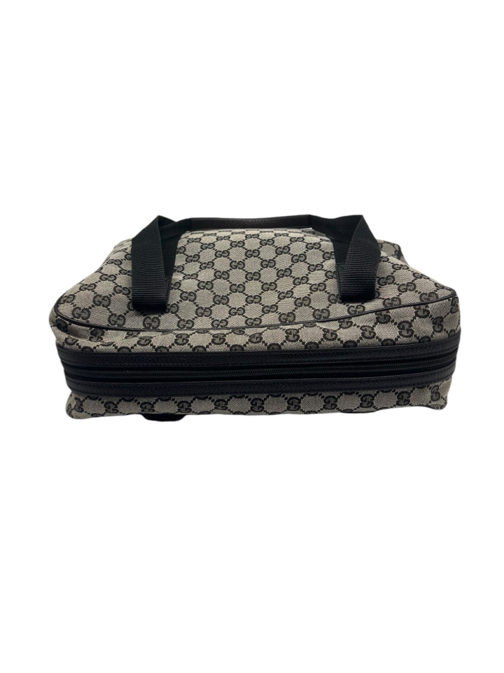 Authentic Gucci GG Canvas Laptop Bag for Women & Men - Luxury Designer Briefcase for Work, Travel & Business Meetings