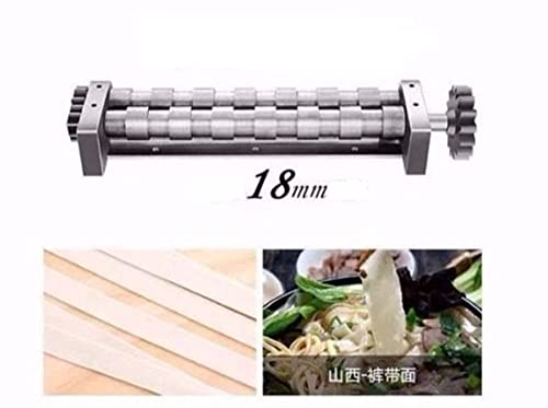 18mm Stainless Steel Electric Noodle Maker Pasta Machine - 110V Commercial Noodle Cutter for 240 Model | Perfect for Italian Restaurants, Home Kitchens & Asian Cuisine Prep