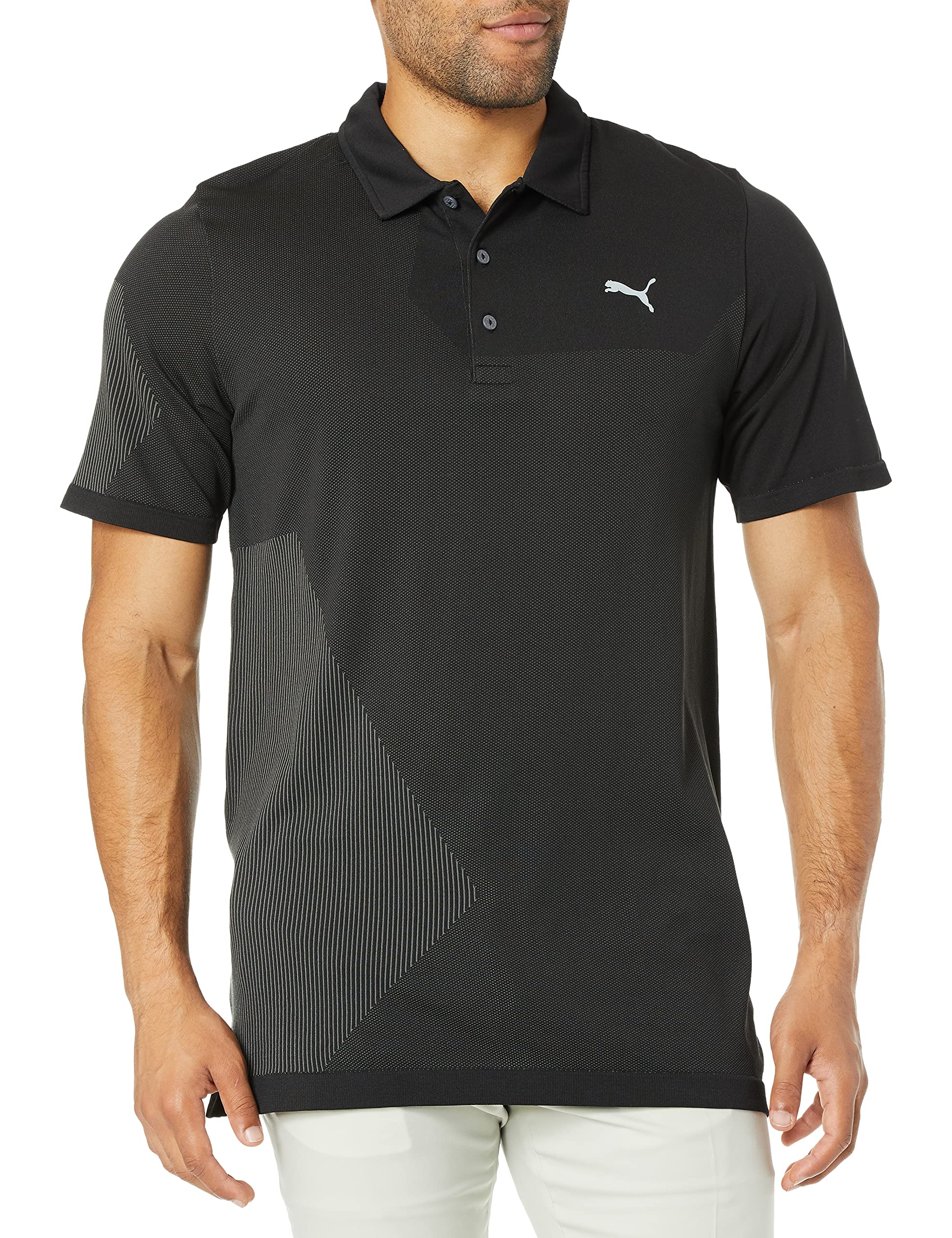 PUMA GOLF Men's Dassler Polo Shirt - 2018 Performance Golf Shirt for Men, Moisture-Wicking & Breathable Fabric, UV Protection - Perfect for Golf Courses, Casual Wear & Outdoor Activities