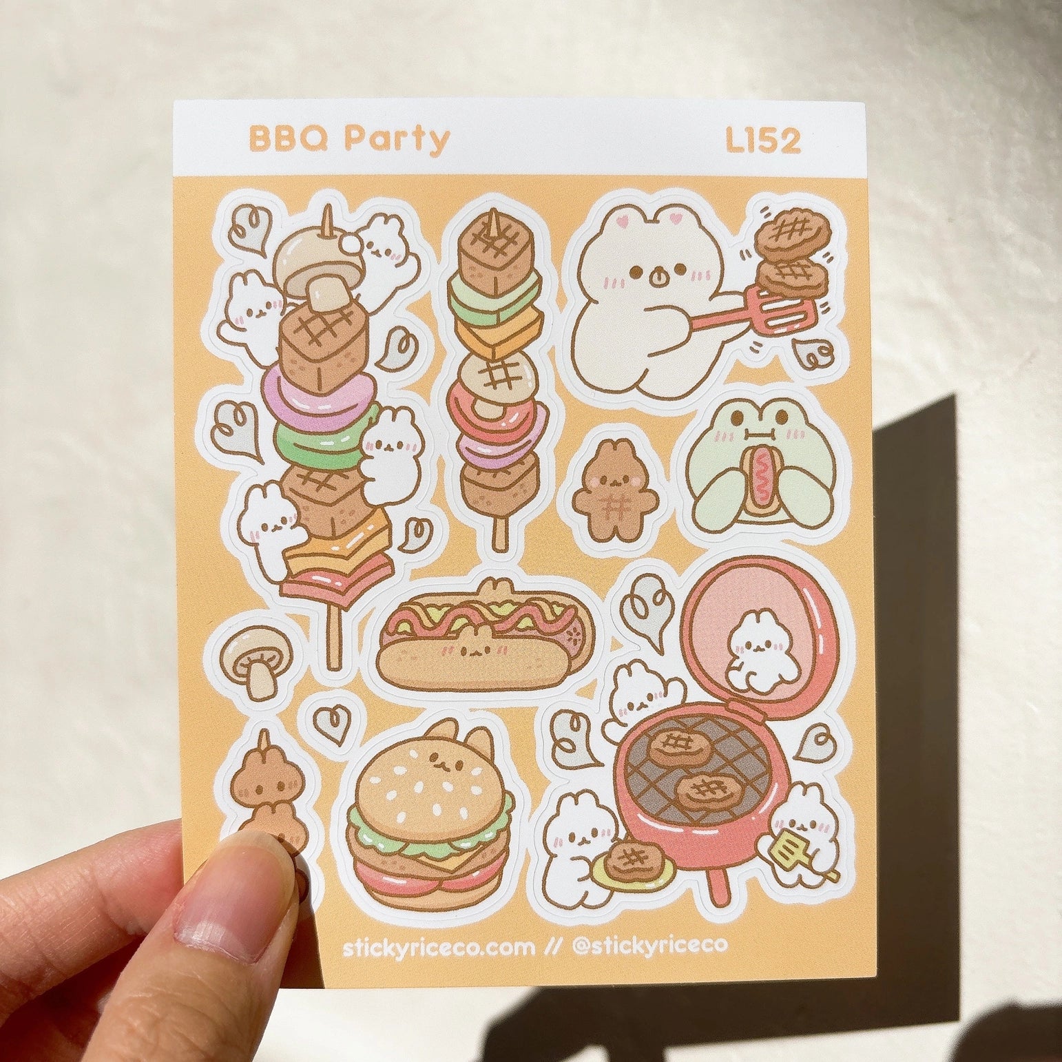 BBQ Party Sticker Sheet - Fun Summer BBQ Decoration for Coolers, Cups & Party Supplies | Perfect for Outdoor Grilling, Picnics & Backyard Gatherings