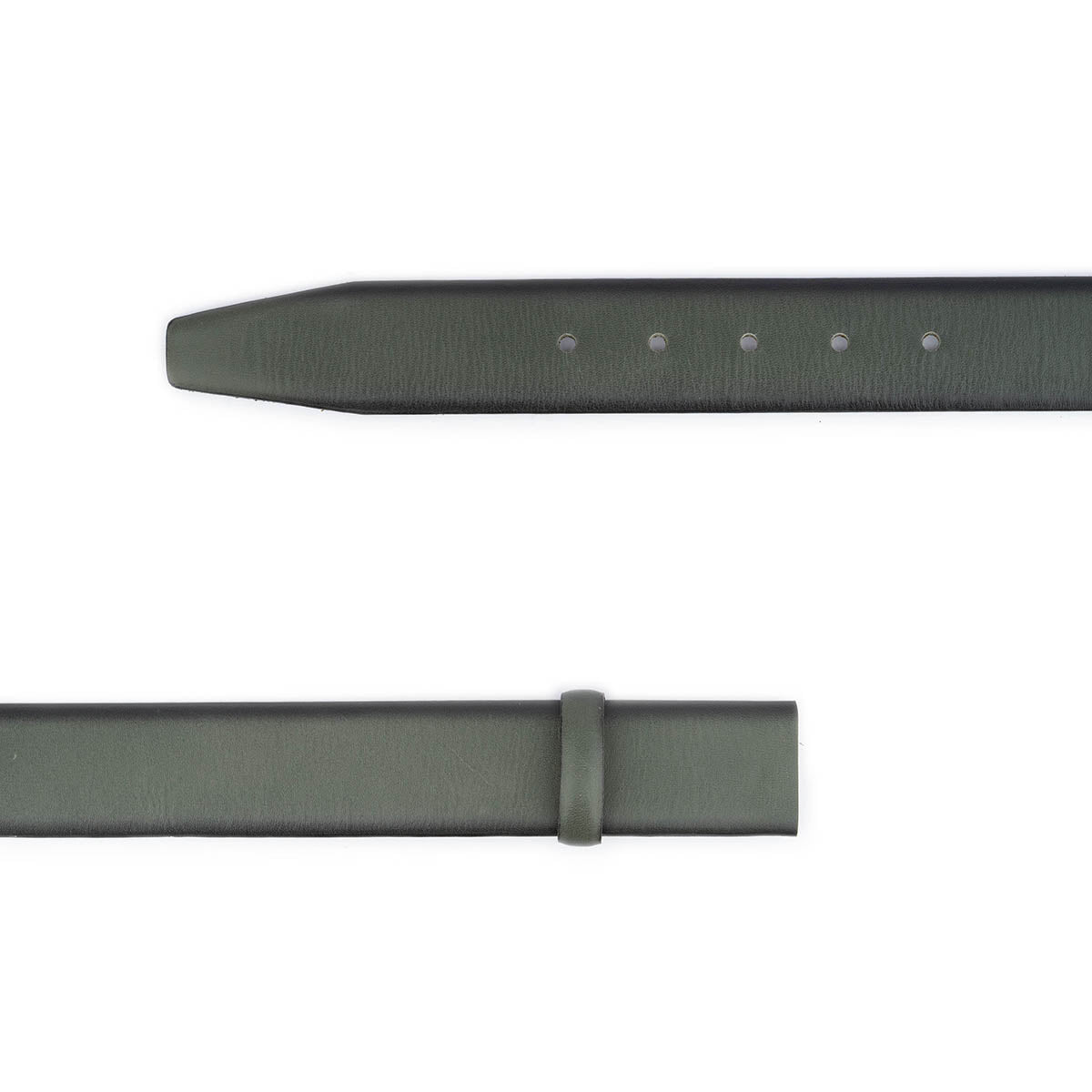 Genuine Olive Green Leather Belt Strap for Ferragamo Women's Buckle Replacement - Perfect for Dress Pants, Skirts & Formal Outfits