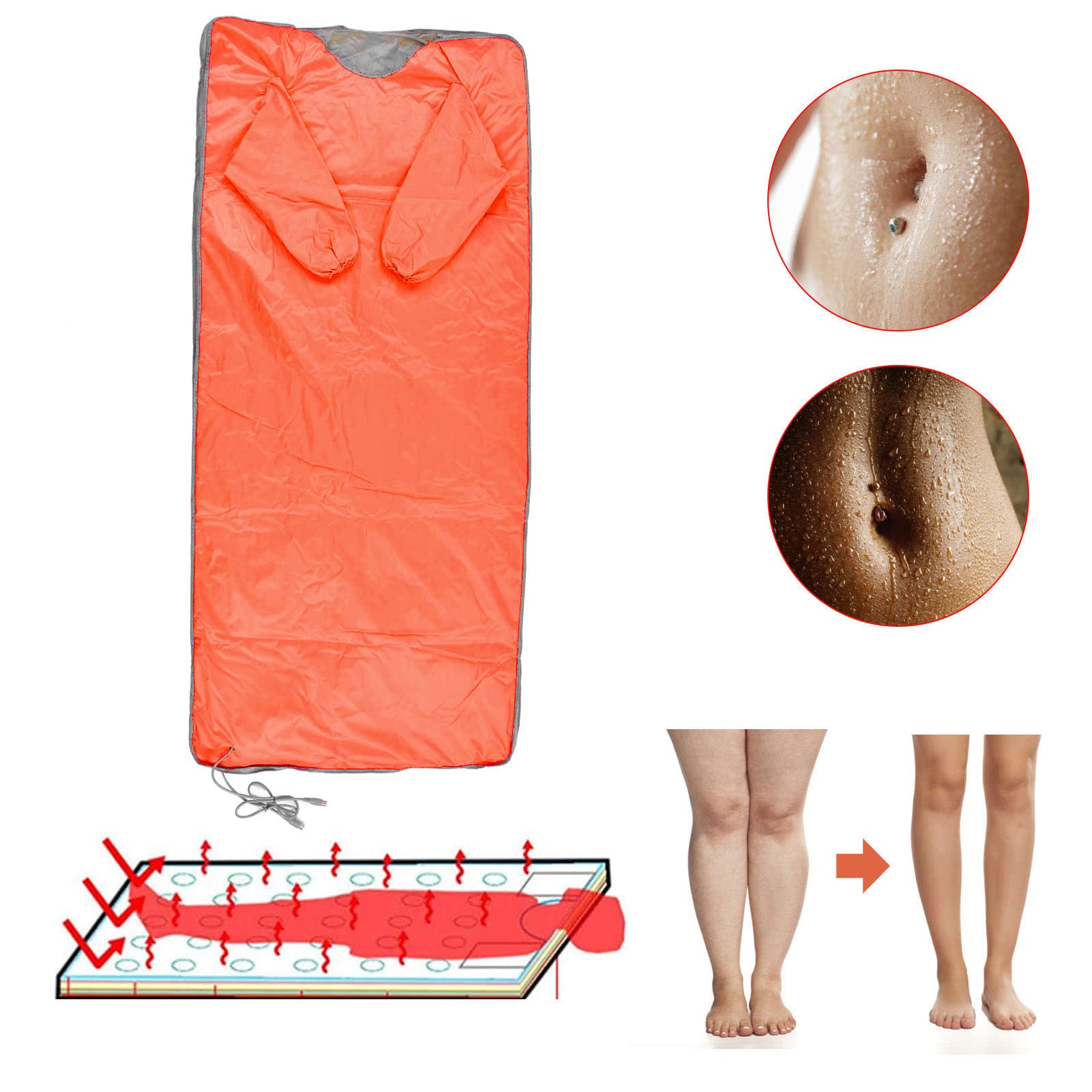 Best Far Infrared Sauna Blanket 650W - Portable Home Sauna with Remote Control for Detox & Relaxation - Ideal for Home, Beauty Salons, Spas & Leisure Rooms - Perfect for Post-Workout Recovery, Stress Relief & Skin Rejuvenation